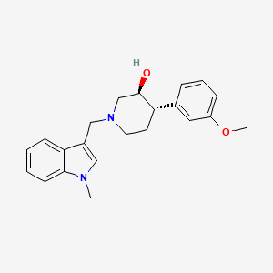 (3S*,4S*)-4-(3-methoxyphenyl)-1-[(1-methyl-1H-indol-3-yl)methyl]piperidin-3-ol