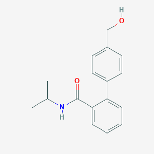 molecular formula C17H19NO2 B4451552 4'-(hydroxymethyl)-N-isopropylbiphenyl-2-carboxamide 