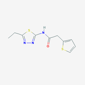 molecular formula C10H11N3OS2 B445156 N-(5-ethyl-1,3,4-thiadiazol-2-yl)-2-(2-thienyl)acetamide 