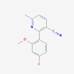 2-(4-fluoro-2-methoxyphenyl)-6-methylnicotinonitrile