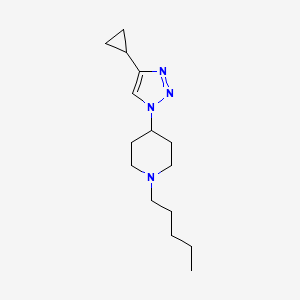 4-(4-cyclopropyl-1H-1,2,3-triazol-1-yl)-1-pentylpiperidine