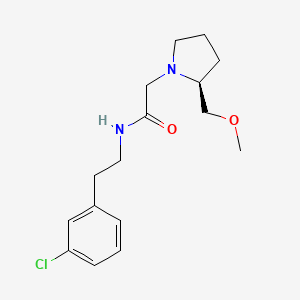 N-[2-(3-chlorophenyl)ethyl]-2-[(2S)-2-(methoxymethyl)pyrrolidin-1-yl]acetamide