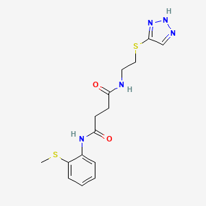 N-[2-(methylthio)phenyl]-N'-[2-(1H-1,2,3-triazol-5-ylthio)ethyl]succinamide