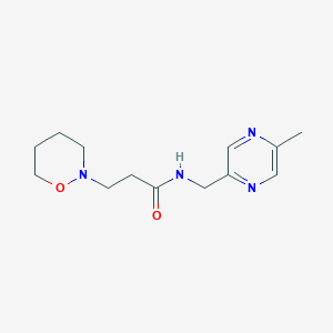 N-[(5-methyl-2-pyrazinyl)methyl]-3-(1,2-oxazinan-2-yl)propanamide