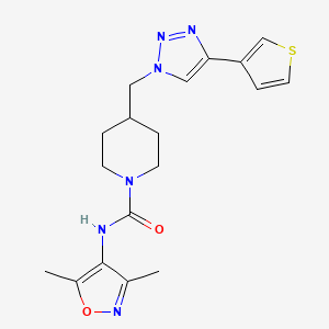 N-(3,5-dimethyl-4-isoxazolyl)-4-{[4-(3-thienyl)-1H-1,2,3-triazol-1-yl]methyl}-1-piperidinecarboxamide