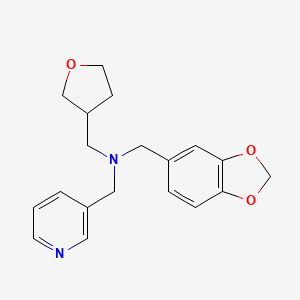 (1,3-benzodioxol-5-ylmethyl)(pyridin-3-ylmethyl)(tetrahydrofuran-3-ylmethyl)amine