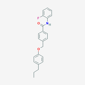 N-(2-fluorophenyl)-4-[(4-propylphenoxy)methyl]benzamide