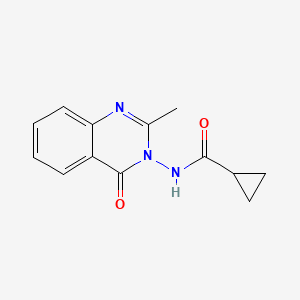 N-(2-methyl-4-oxo-3,4-dihydroquinazolin-3-yl)cyclopropanecarboxamide