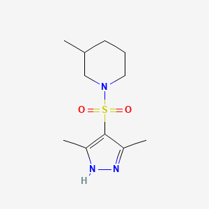 1-[(3,5-dimethyl-1H-pyrazol-4-yl)sulfonyl]-3-methylpiperidine