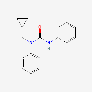 molecular formula C17H18N2O B4451831 N-(cyclopropylmethyl)-N,N'-diphenylurea 