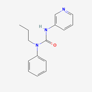 molecular formula C15H17N3O B4451853 N-phenyl-N-propyl-N'-3-pyridinylurea 