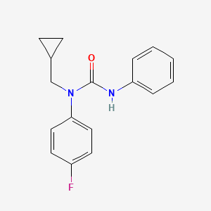 1-(Cyclopropylmethyl)-1-(4-fluorophenyl)-3-phenylurea