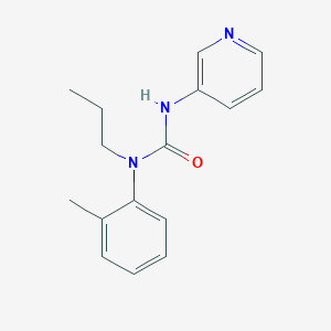 molecular formula C16H19N3O B4451867 N-(2-methylphenyl)-N-propyl-N'-3-pyridinylurea 