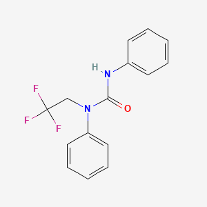 molecular formula C15H13F3N2O B4451883 N,N'-diphenyl-N-(2,2,2-trifluoroethyl)urea 