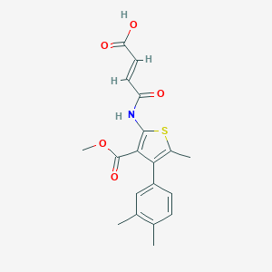 4-{[4-(3,4-Dimethylphenyl)-3-(methoxycarbonyl)-5-methyl-2-thienyl]amino}-4-oxo-2-butenoic acid