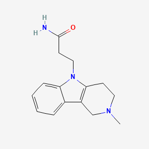 3-(2-methyl-1,2,3,4-tetrahydro-5H-pyrido[4,3-b]indol-5-yl)propanamide