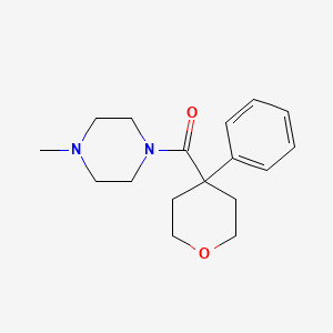 1-methyl-4-[(4-phenyltetrahydro-2H-pyran-4-yl)carbonyl]piperazine