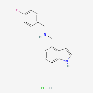 (4-fluorobenzyl)(1H-indol-4-ylmethyl)amine hydrochloride