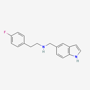 2-(4-fluorophenyl)-N-(1H-indol-5-ylmethyl)ethanamine