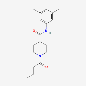 molecular formula C18H26N2O2 B4452046 1-butyryl-N-(3,5-dimethylphenyl)-4-piperidinecarboxamide 