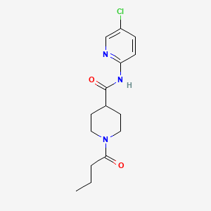 1-butyryl-N-(5-chloro-2-pyridinyl)-4-piperidinecarboxamide