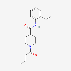 1-butyryl-N-(2-isopropylphenyl)-4-piperidinecarboxamide