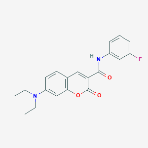 molecular formula C20H19FN2O3 B445211 7-(diethylamino)-N-(3-fluorophenyl)-2-oxo-2H-chromene-3-carboxamide 