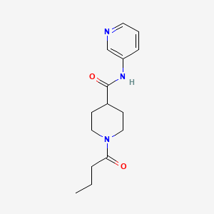 1-butyryl-N-3-pyridinyl-4-piperidinecarboxamide