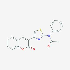 molecular formula C20H14N2O3S B445214 N-[4-(2-oxo-2H-chromen-3-yl)-1,3-thiazol-2-yl]-N-phenylacetamide 
