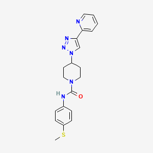 N-[4-(methylthio)phenyl]-4-(4-pyridin-2-yl-1H-1,2,3-triazol-1-yl)piperidine-1-carboxamide