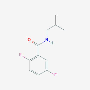 molecular formula C11H13F2NO B4452216 2,5-difluoro-N-isobutylbenzamide 