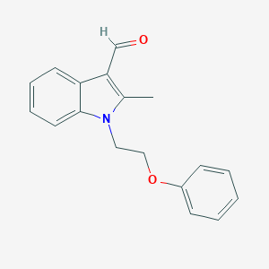 molecular formula C18H17NO2 B445227 2-methyl-1-(2-phenoxyethyl)-1H-indole-3-carbaldehyde 