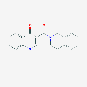 molecular formula C20H18N2O2 B4452300 3-(3,4-dihydro-2(1H)-isoquinolinylcarbonyl)-1-methyl-4(1H)-quinolinone 