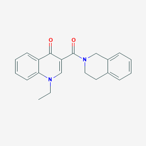 3-(3,4-dihydro-2(1H)-isoquinolinylcarbonyl)-1-ethyl-4(1H)-quinolinone