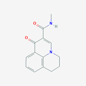 molecular formula C14H14N2O2 B4452312 N-methyl-1-oxo-6,7-dihydro-1H,5H-pyrido[3,2,1-ij]quinoline-2-carboxamide 