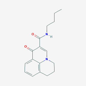 molecular formula C17H20N2O2 B4452326 N-butyl-1-oxo-6,7-dihydro-1H,5H-pyrido[3,2,1-ij]quinoline-2-carboxamide 