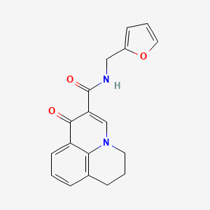 N-(2-furylmethyl)-1-oxo-6,7-dihydro-1H,5H-pyrido[3,2,1-ij]quinoline-2-carboxamide