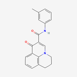 molecular formula C20H18N2O2 B4452364 N-(3-methylphenyl)-1-oxo-6,7-dihydro-1H,5H-pyrido[3,2,1-ij]quinoline-2-carboxamide 