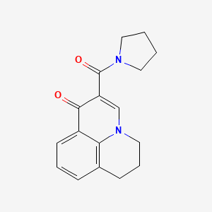 2-(1-pyrrolidinylcarbonyl)-6,7-dihydro-1H,5H-pyrido[3,2,1-ij]quinolin-1-one