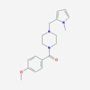 (4-METHOXYPHENYL){4-[(1-METHYL-1H-PYRROL-2-YL)METHYL]PIPERAZINO}METHANONE