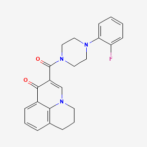 2-{[4-(2-fluorophenyl)-1-piperazinyl]carbonyl}-6,7-dihydro-1H,5H-pyrido[3,2,1-ij]quinolin-1-one