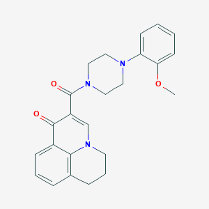 2-{[4-(2-methoxyphenyl)-1-piperazinyl]carbonyl}-6,7-dihydro-1H,5H-pyrido[3,2,1-ij]quinolin-1-one