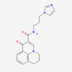 N-[3-(1H-imidazol-1-yl)propyl]-1-oxo-6,7-dihydro-1H,5H-pyrido[3,2,1-ij]quinoline-2-carboxamide