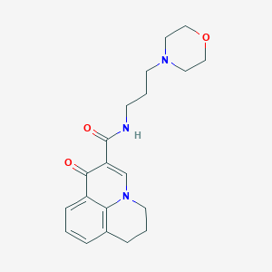 N-[3-(4-morpholinyl)propyl]-1-oxo-6,7-dihydro-1H,5H-pyrido[3,2,1-ij]quinoline-2-carboxamide