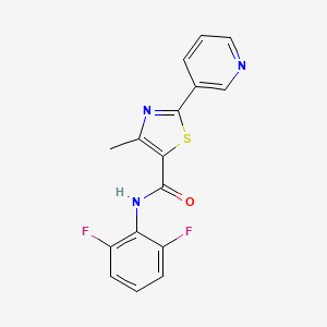 N-(2,6-difluorophenyl)-4-methyl-2-(3-pyridinyl)-1,3-thiazole-5-carboxamide