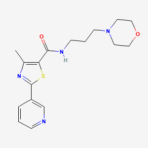 4-methyl-N-[3-(4-morpholinyl)propyl]-2-(3-pyridinyl)-1,3-thiazole-5-carboxamide