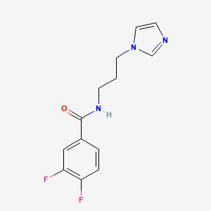 3,4-difluoro-N-[3-(1H-imidazol-1-yl)propyl]benzamide