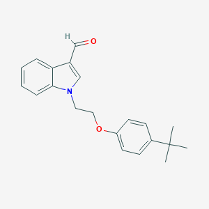 molecular formula C21H23NO2 B445247 1-[2-(4-tert-butylphenoxy)ethyl]-1H-indole-3-carbaldehyde CAS No. 6367-58-4