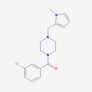 molecular formula C17H20ClN3O B445248 1-(3-chlorobenzoyl)-4-[(1-methyl-1H-pyrrol-2-yl)methyl]piperazine 