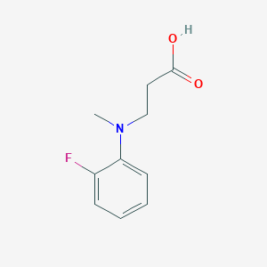 molecular formula C10H12FNO2 B4452482 N-(2-fluorophenyl)-N-methyl-beta-alanine 